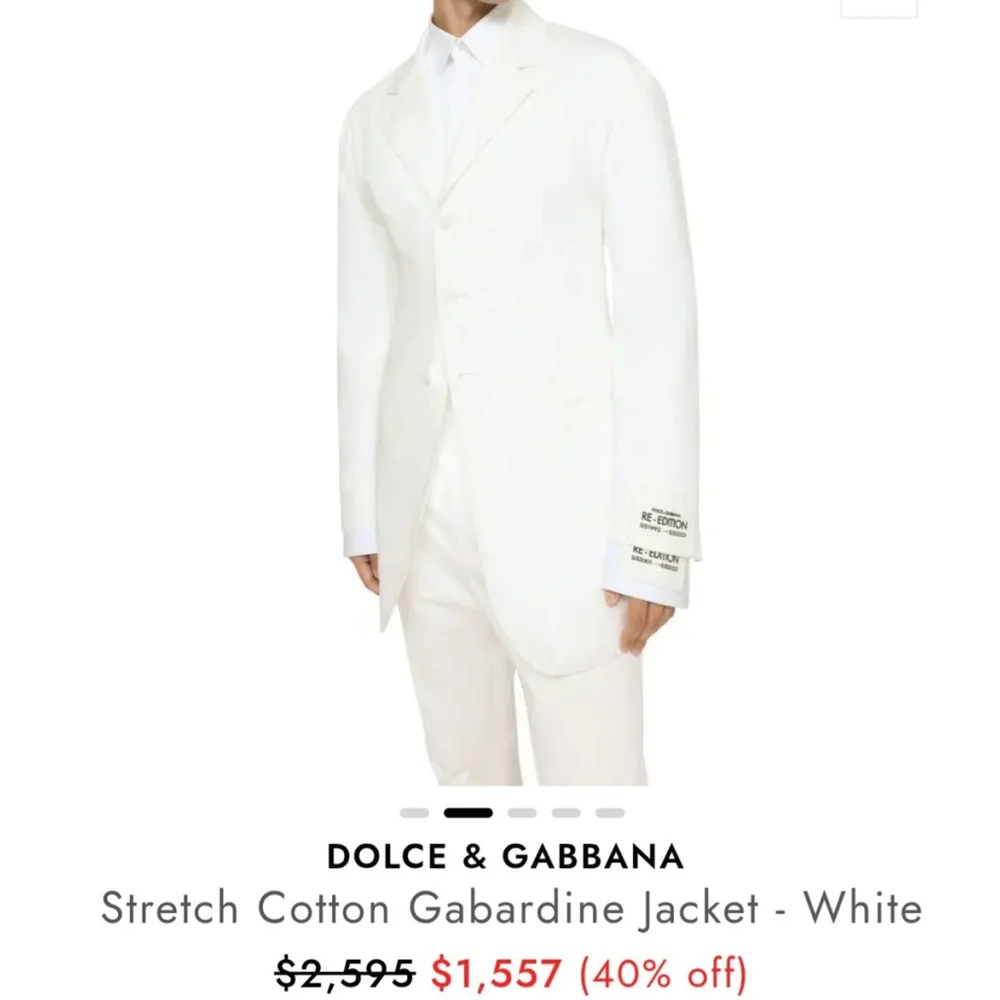 Dolce & Gabbana Powder Blue 3-Button Side Vent Men's Blazer Side Size 48R (38US)